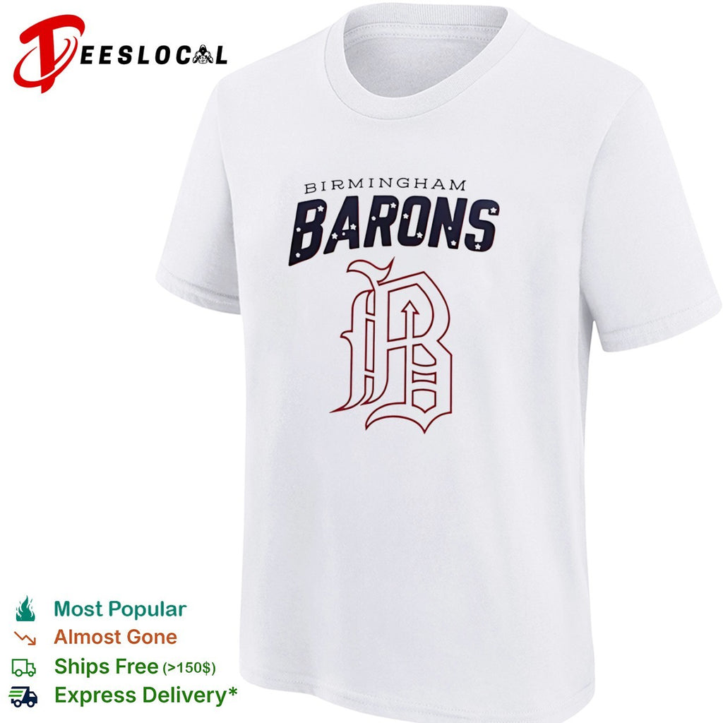 Birmingham Barons B logo shirt