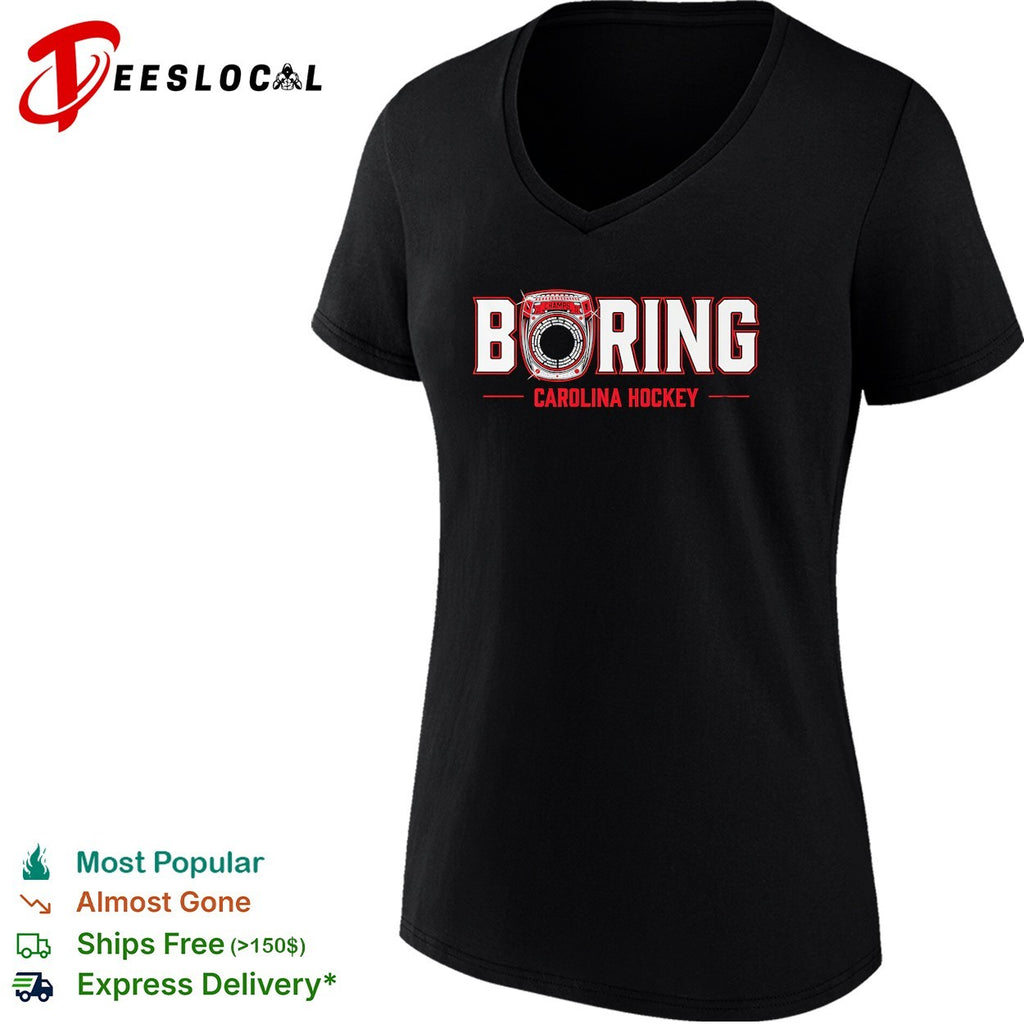 Boring champs ring Carolina hockey shirt