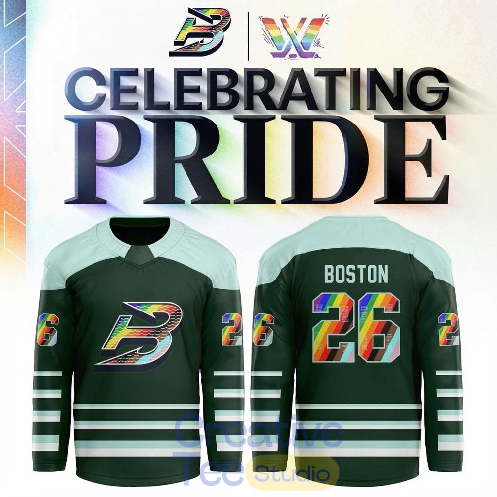 Boston Fleet Pride Month 2026 PWHL Game Custom Hockey Jersey