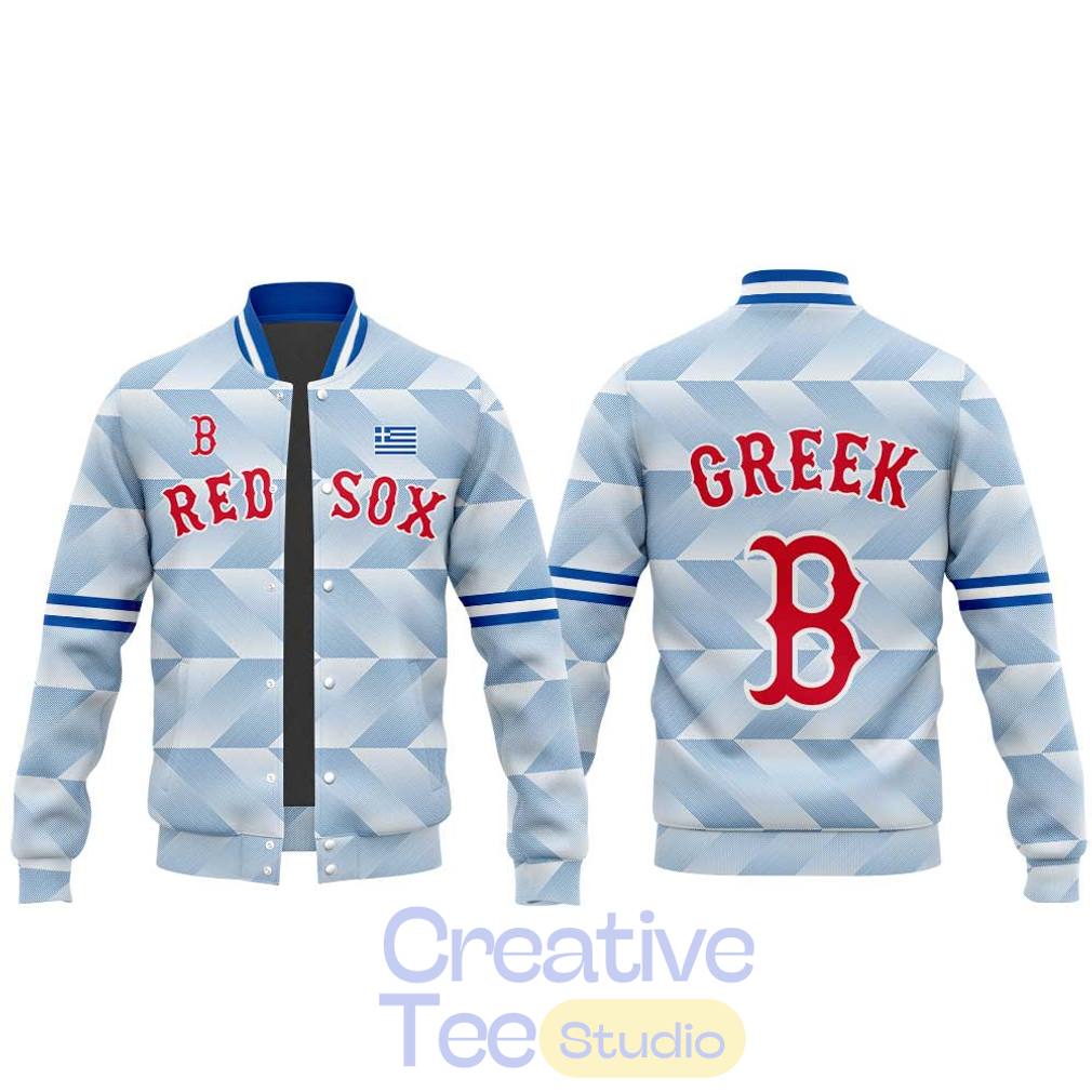 Boston Red Sox Greek American Celebration Night 2026 Special Baseball Jacket