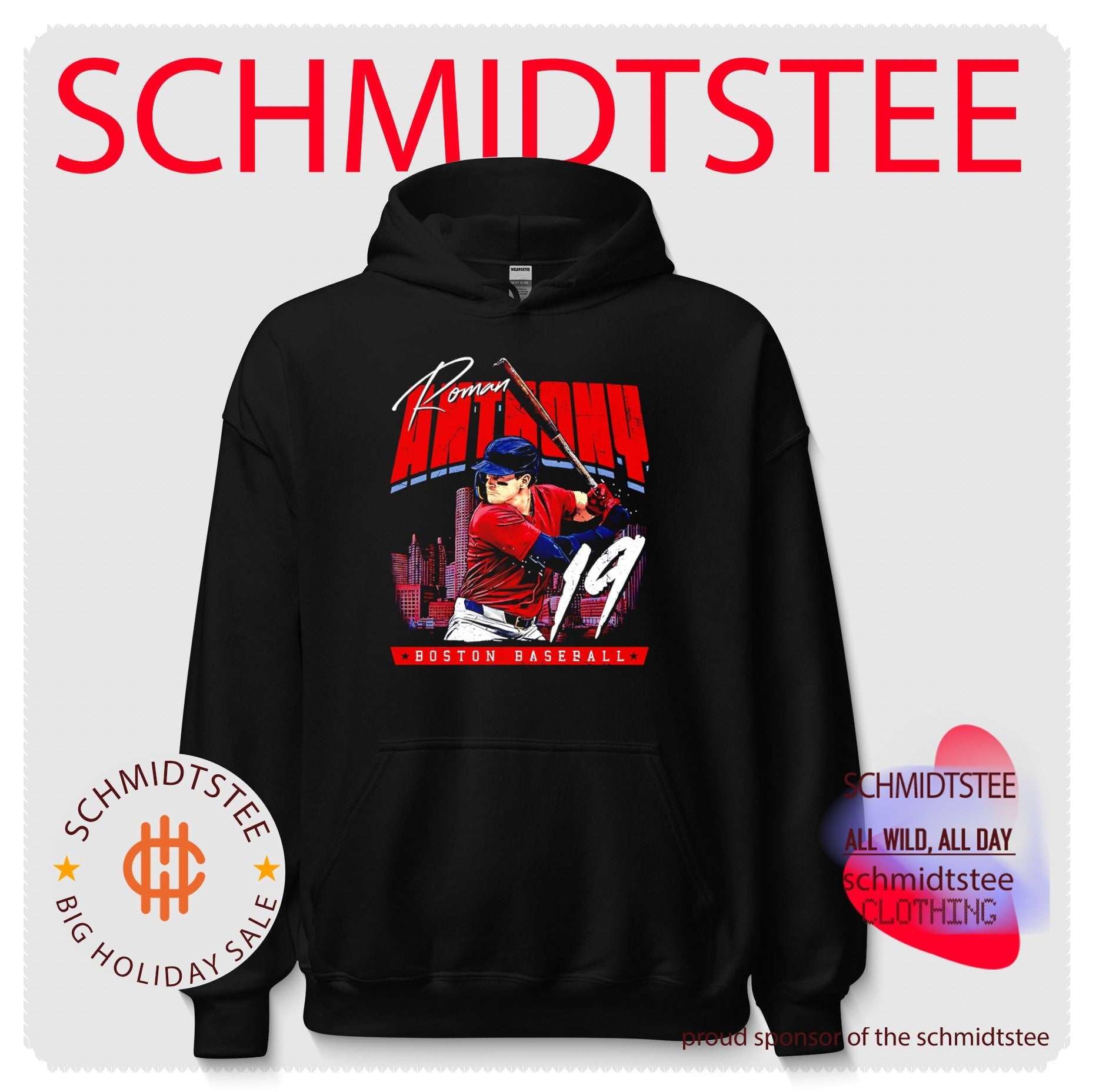 Boston Red Sox Roman Anthony number 19 skyline shirt