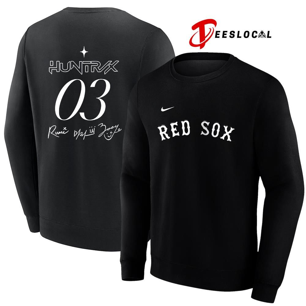 Boston Red Sox x K Pop Demon Hunters Huntrix signatures shirt