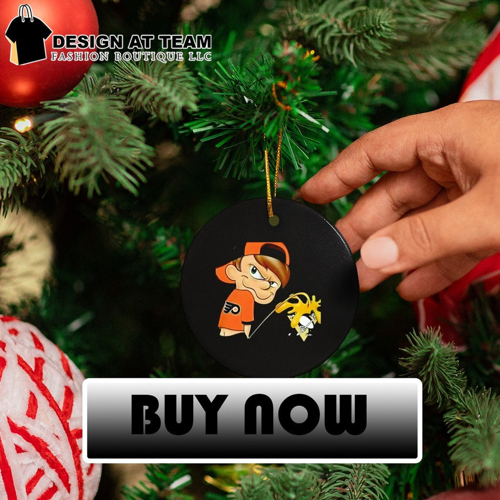 Boy Philadelphia Flyers piss on Pittsburgh Penguins Hockey meme shirt