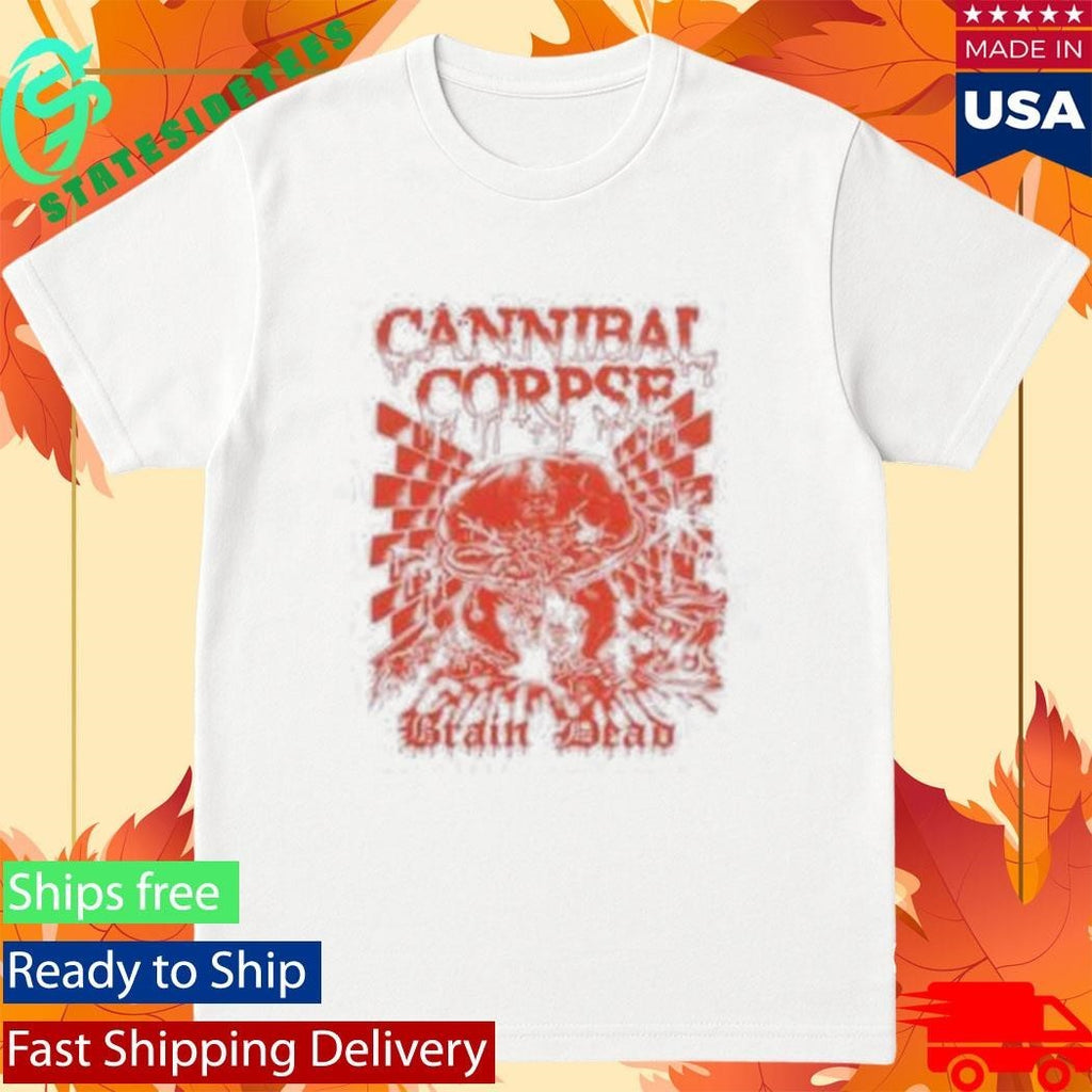 Brain Dead X Cannibal Corpse Splatter Brain T-Shirt