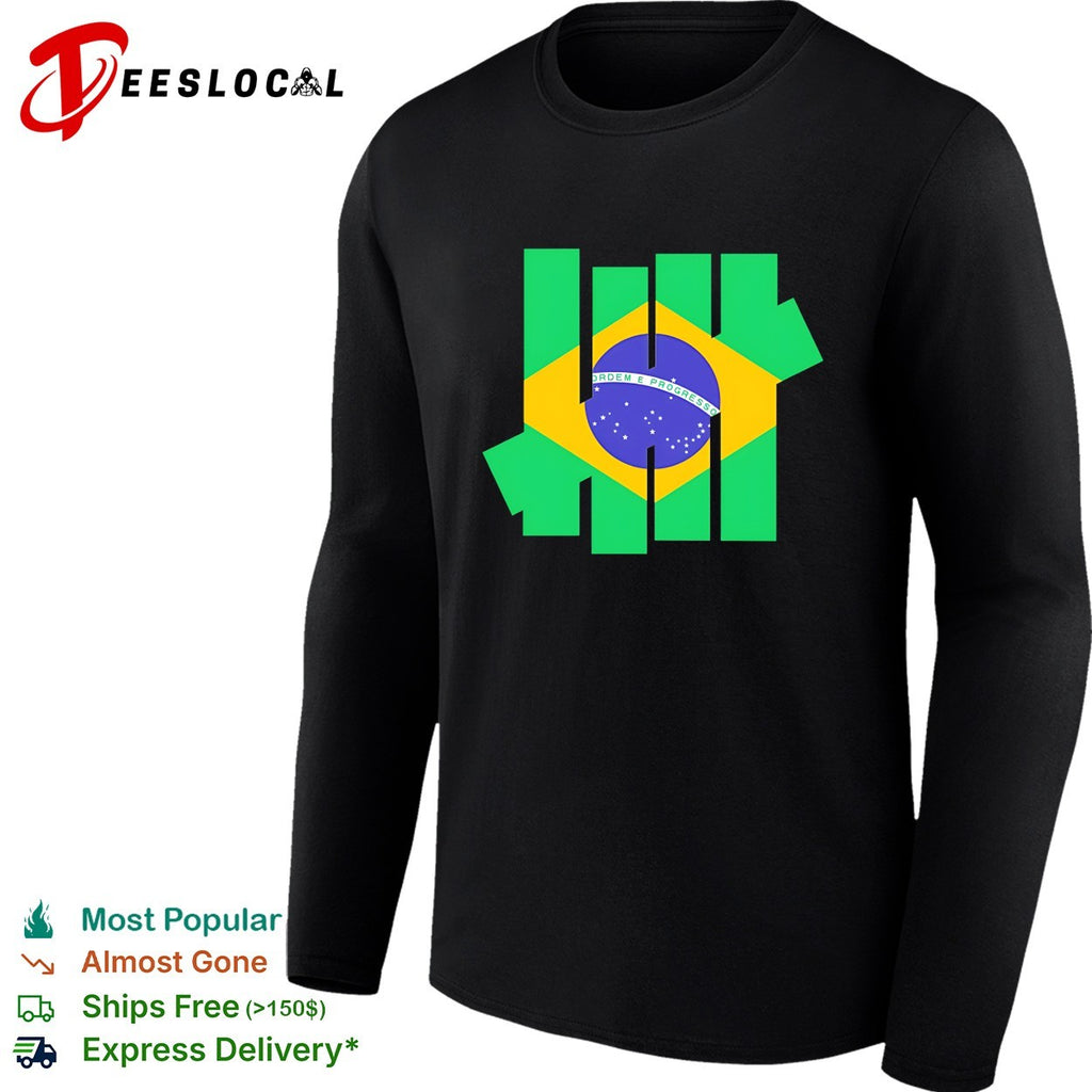 Brazil flag x Undefeated logo shirt