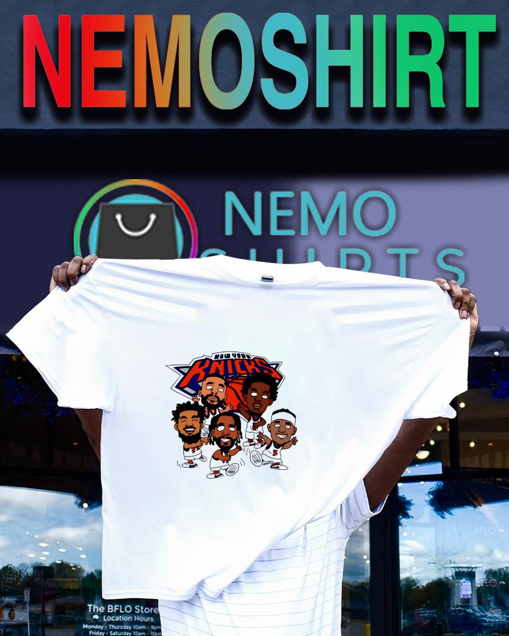 Brunson Hart OG Karl-Anthony New York Knicks basketball players caricature shirt