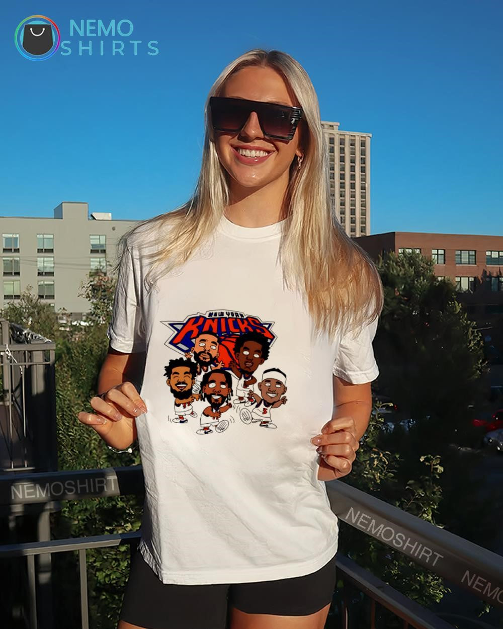 Brunson Hart OG Karl-Anthony New York Knicks basketball players caricature shirt