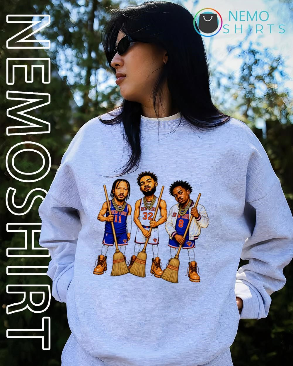 Brunson Towns Josh Hart of NY Knicks sweeping shirt
