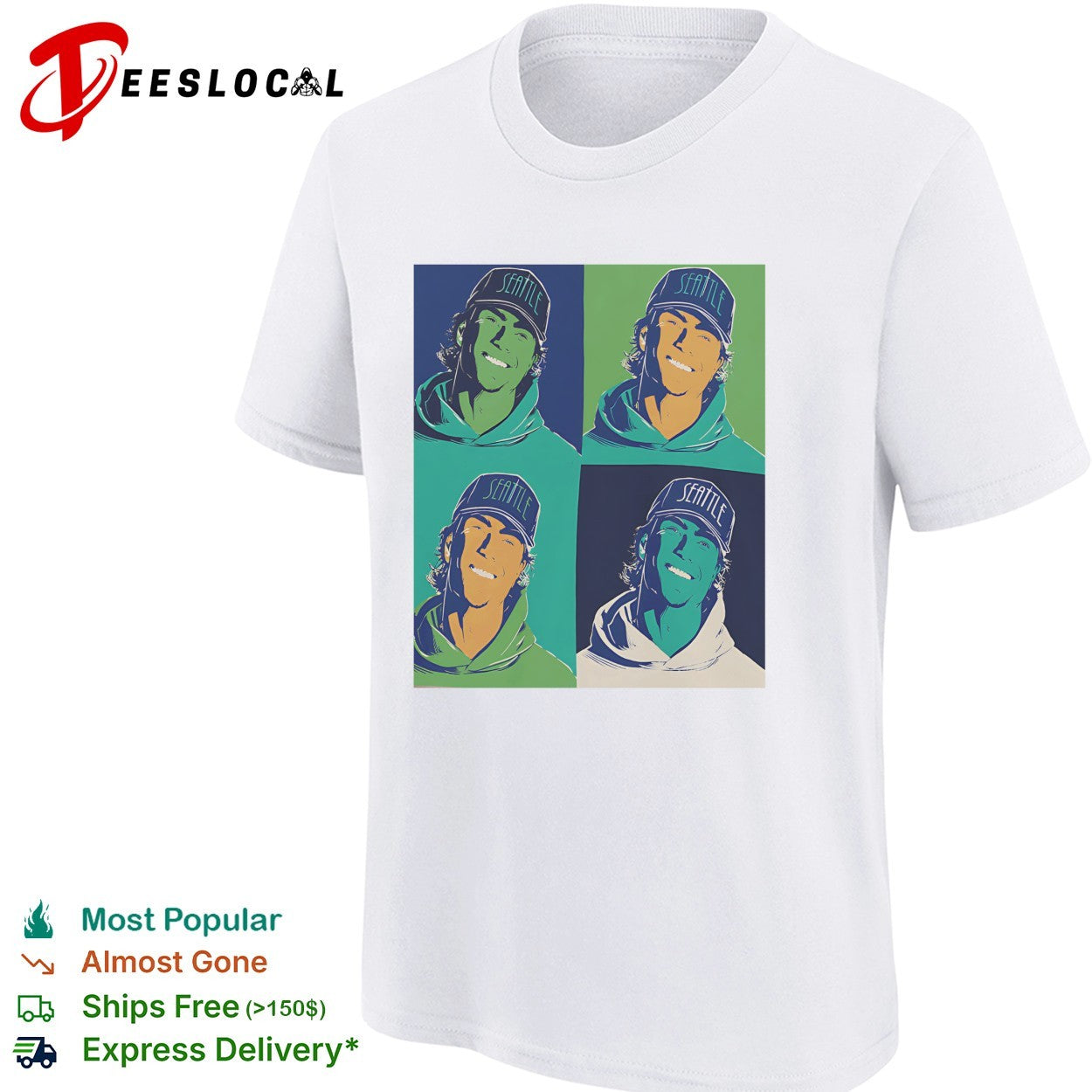Bryan Woo Seattle Mariners four photo vintage shirt