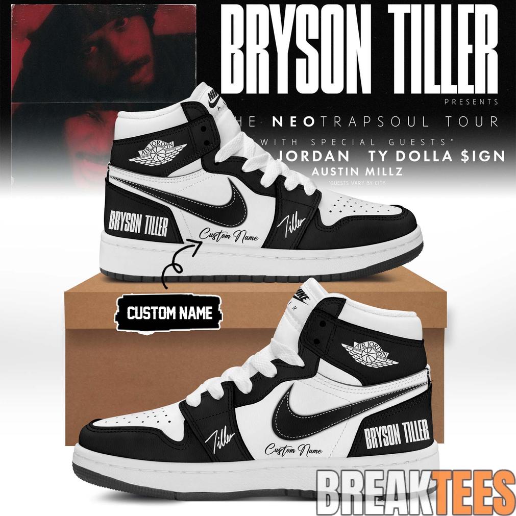 Bryson Tiller The Neo Trapsoul Tour Signature AJ1 Shoes