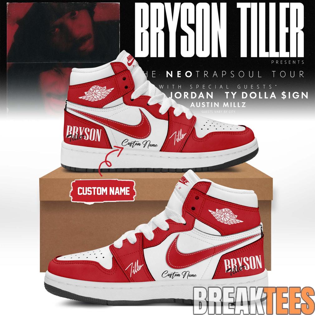 Bryson Tiller The Neo Trapsoul Tour Signature AJ1 Shoes