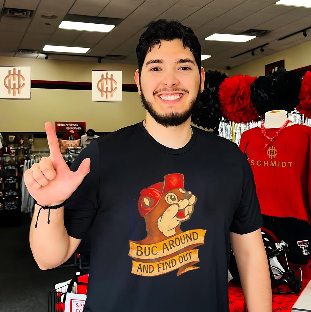 Buc around and find out Buc-ee’s shirt