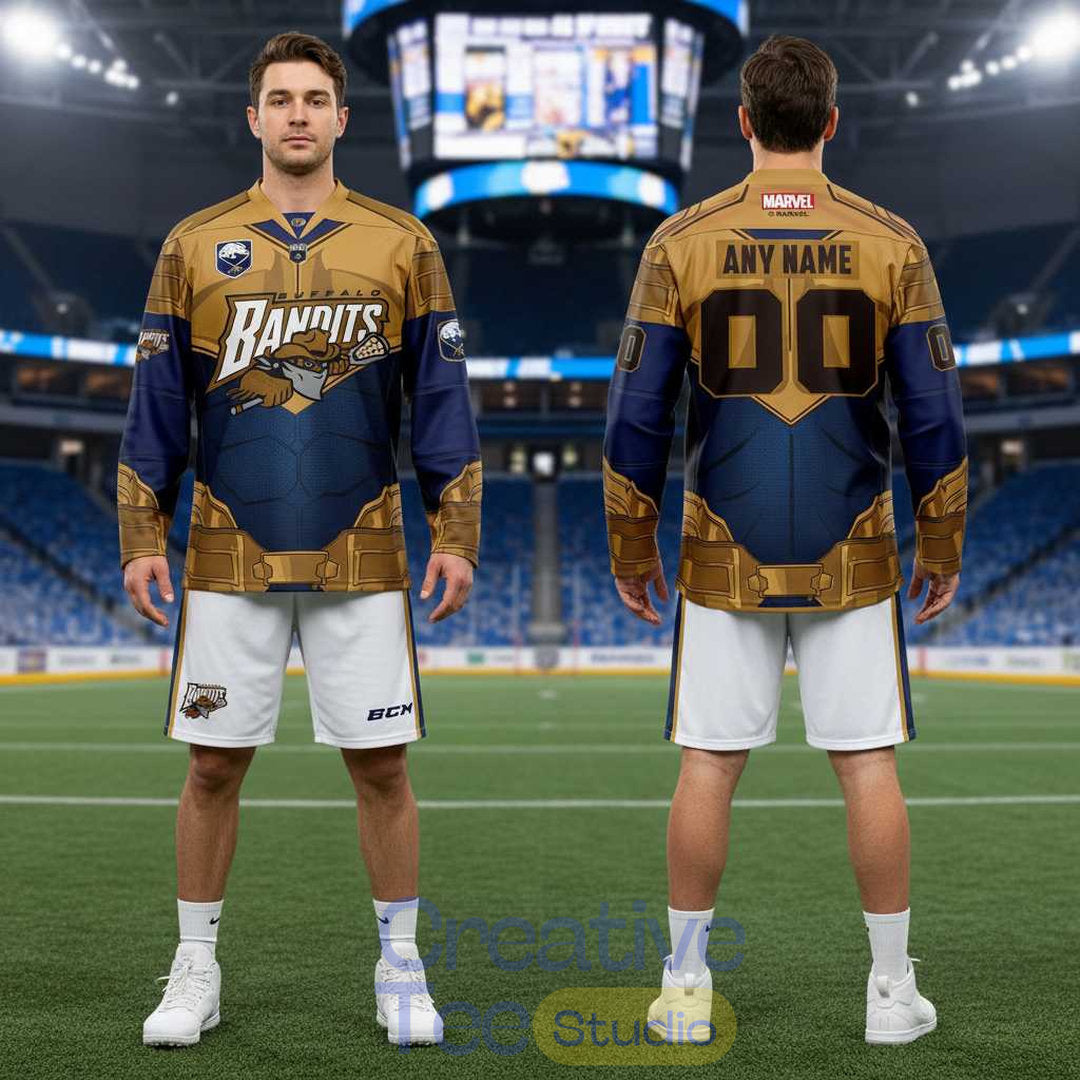 Buffalo Bandits Superhero Night 2026 Custom Hockey Jersey