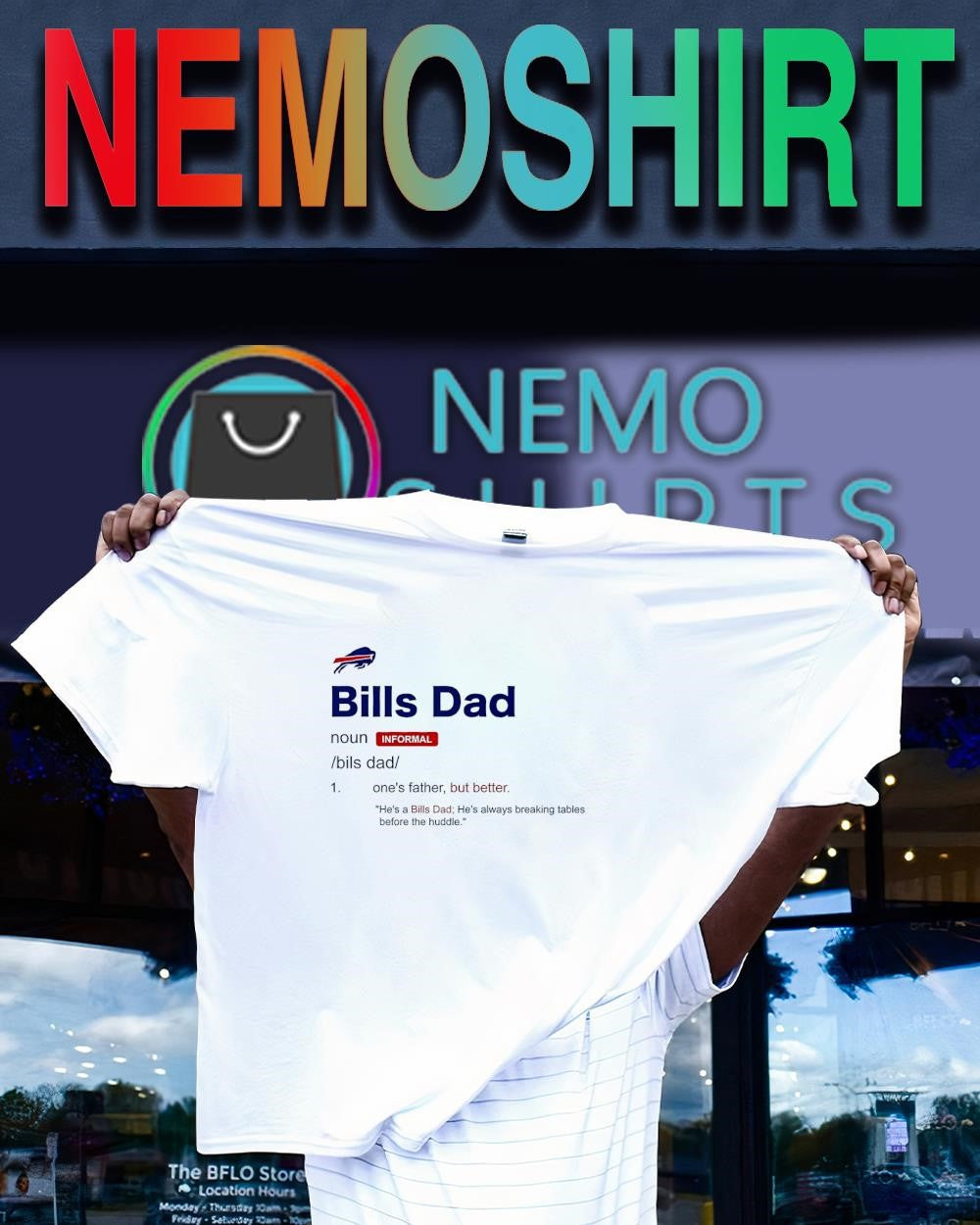 Buffalo Bills Dad definition noun shirt
