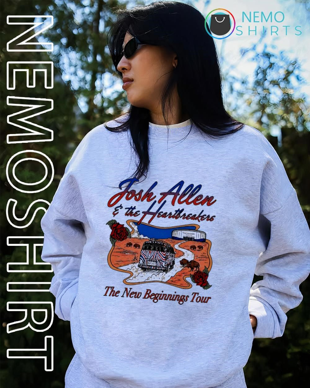 Buffalo Bills Josh Allen and the Heartbreakers the New Beginnings tour 2026-27 shirt