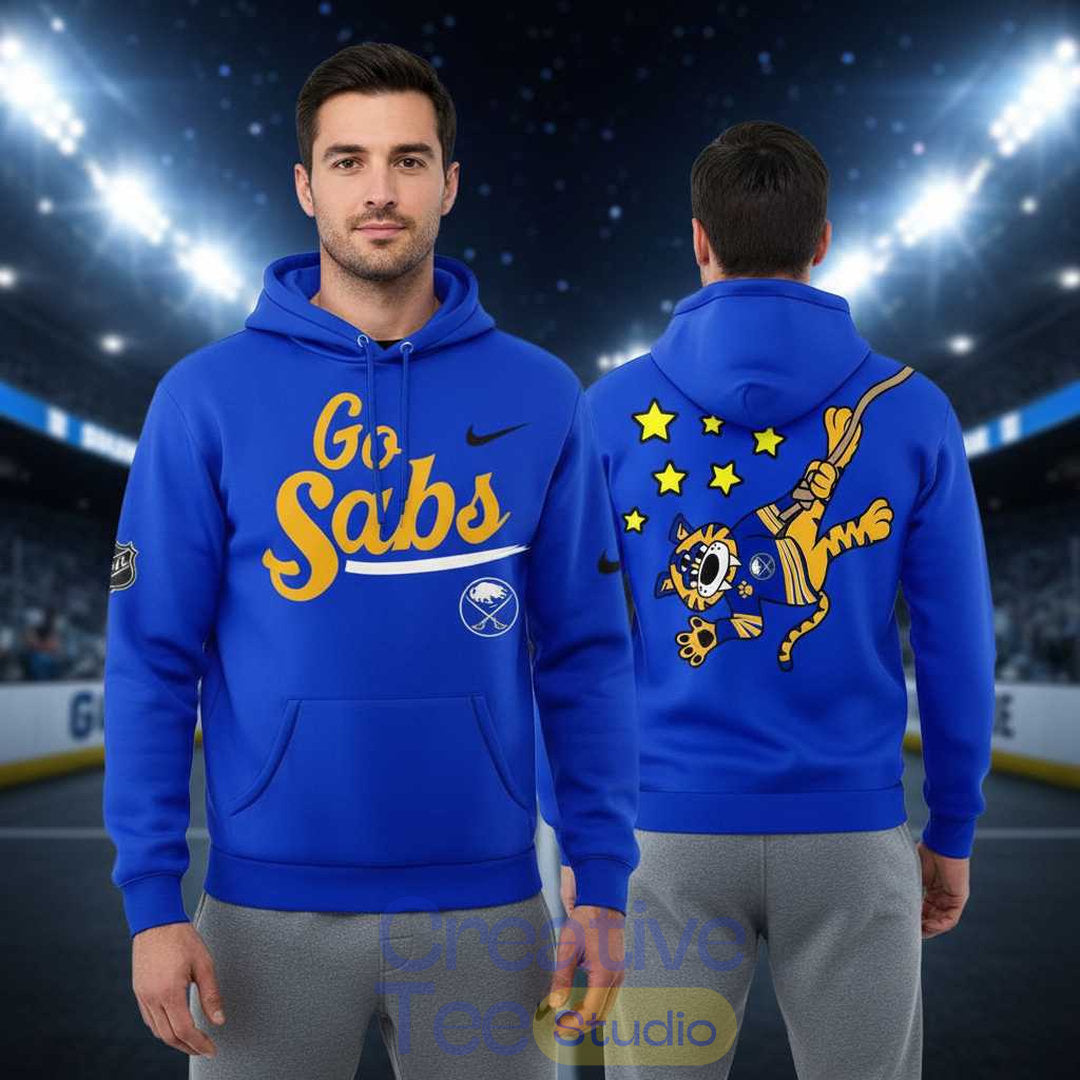 Buffalo Sabres Blue & Gold “Go Sabs” Hoodie