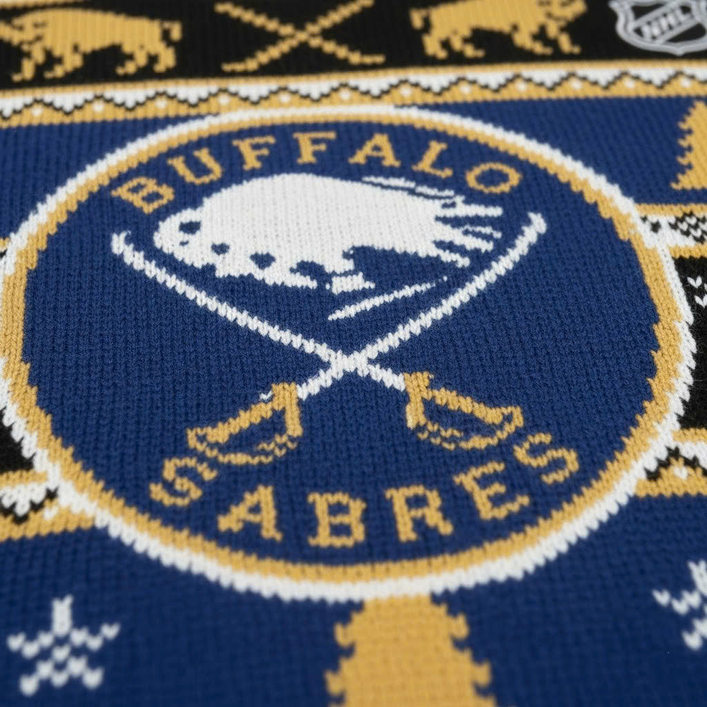 Buffalo Sabres NHL Ugly Christmas Sweater – Blue & Gold Fan Holiday Jumper