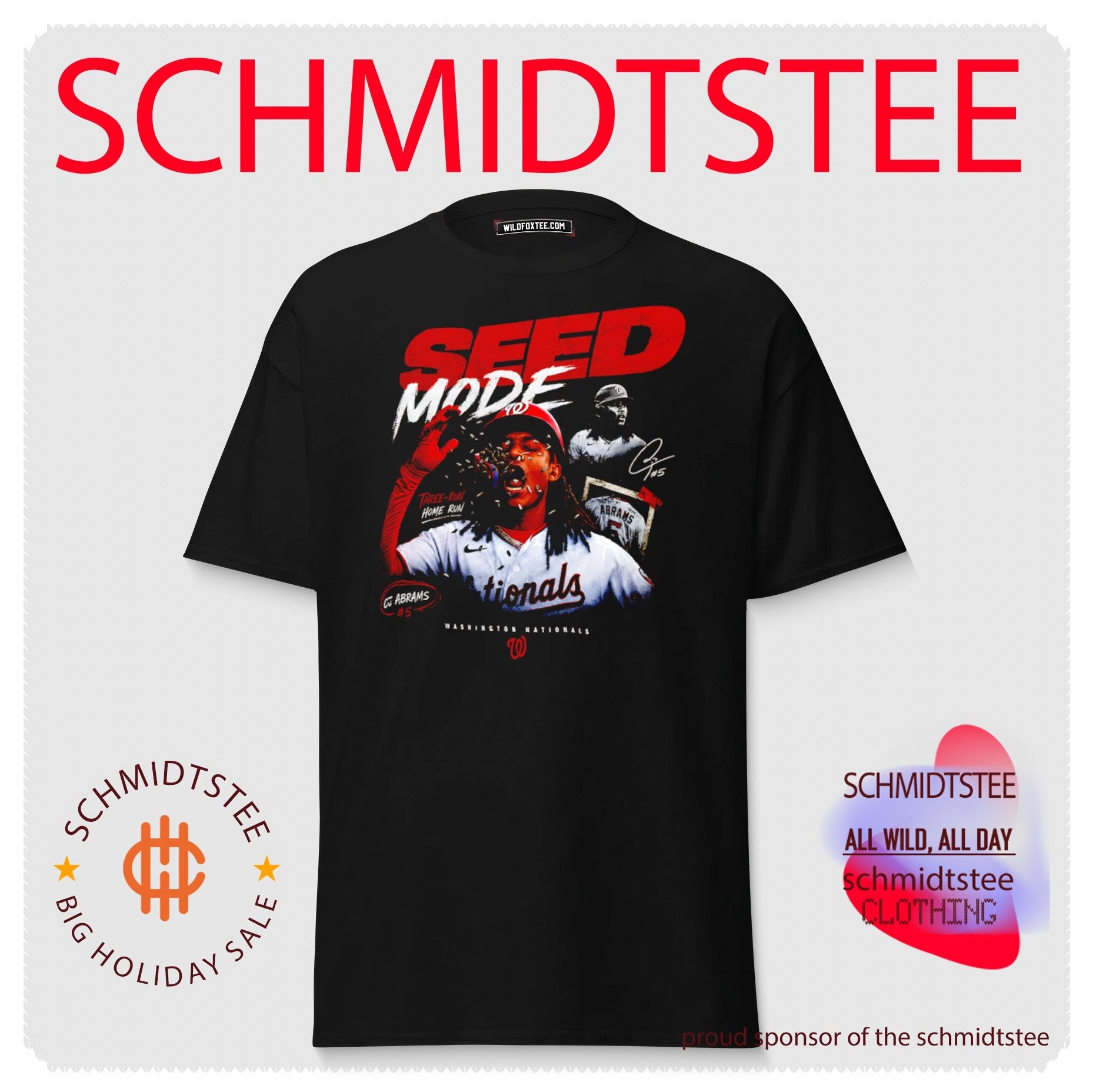CJ Abrams Washington Nationals Seed Mode shirt