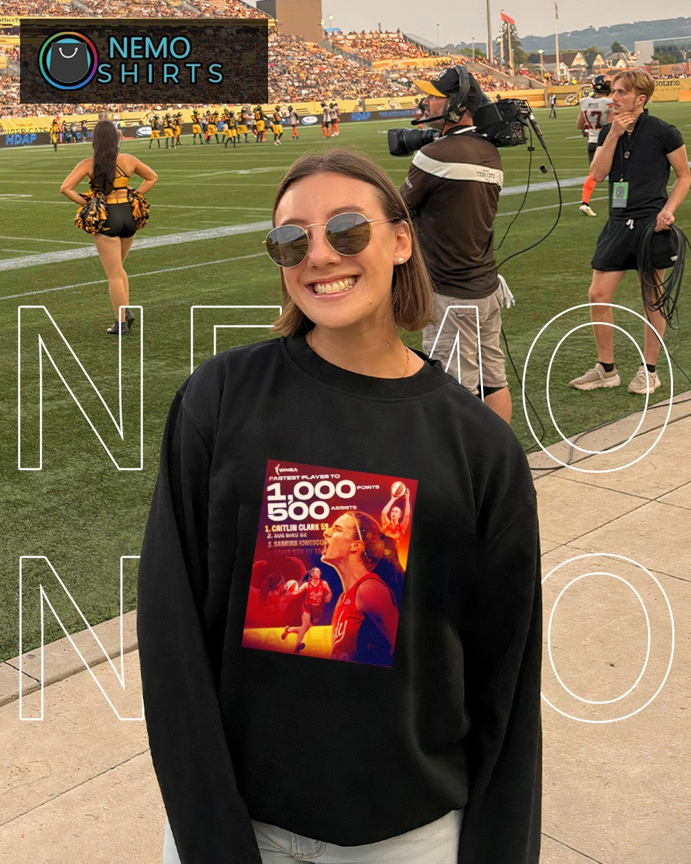 Caitlin Clark fastest player to 1000 points 500 assists shirt