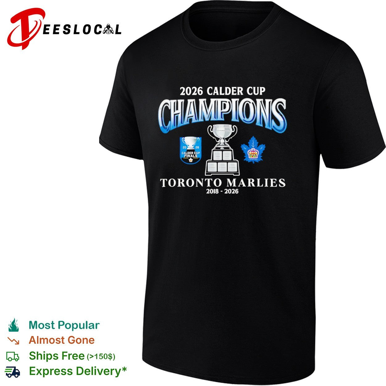Calder Cup Champions Toronto Marlies 2018 2026 Calder Cup Finals Hockey shirt