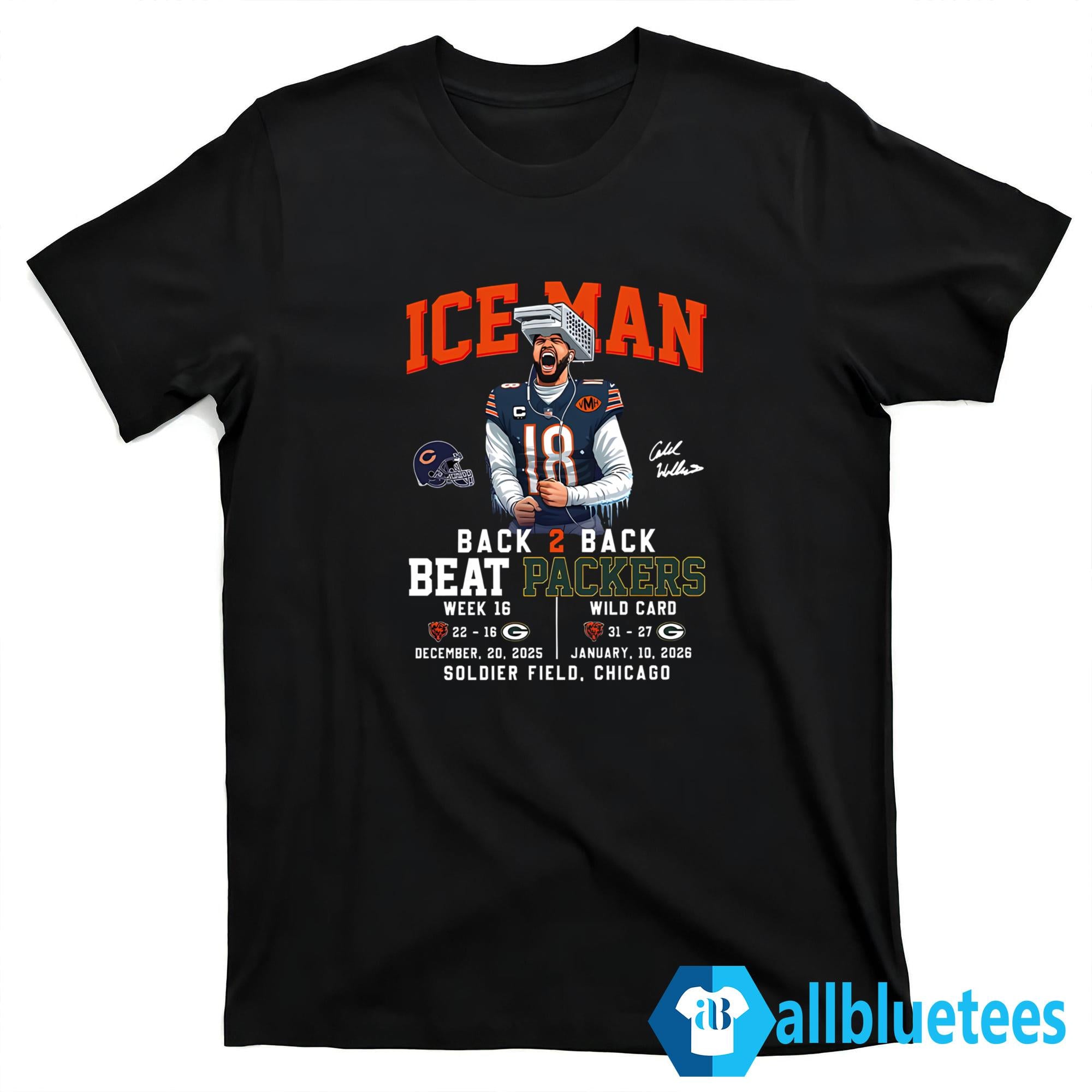 Caleb Iceman Back 2 Back Beat Packers Shirt
