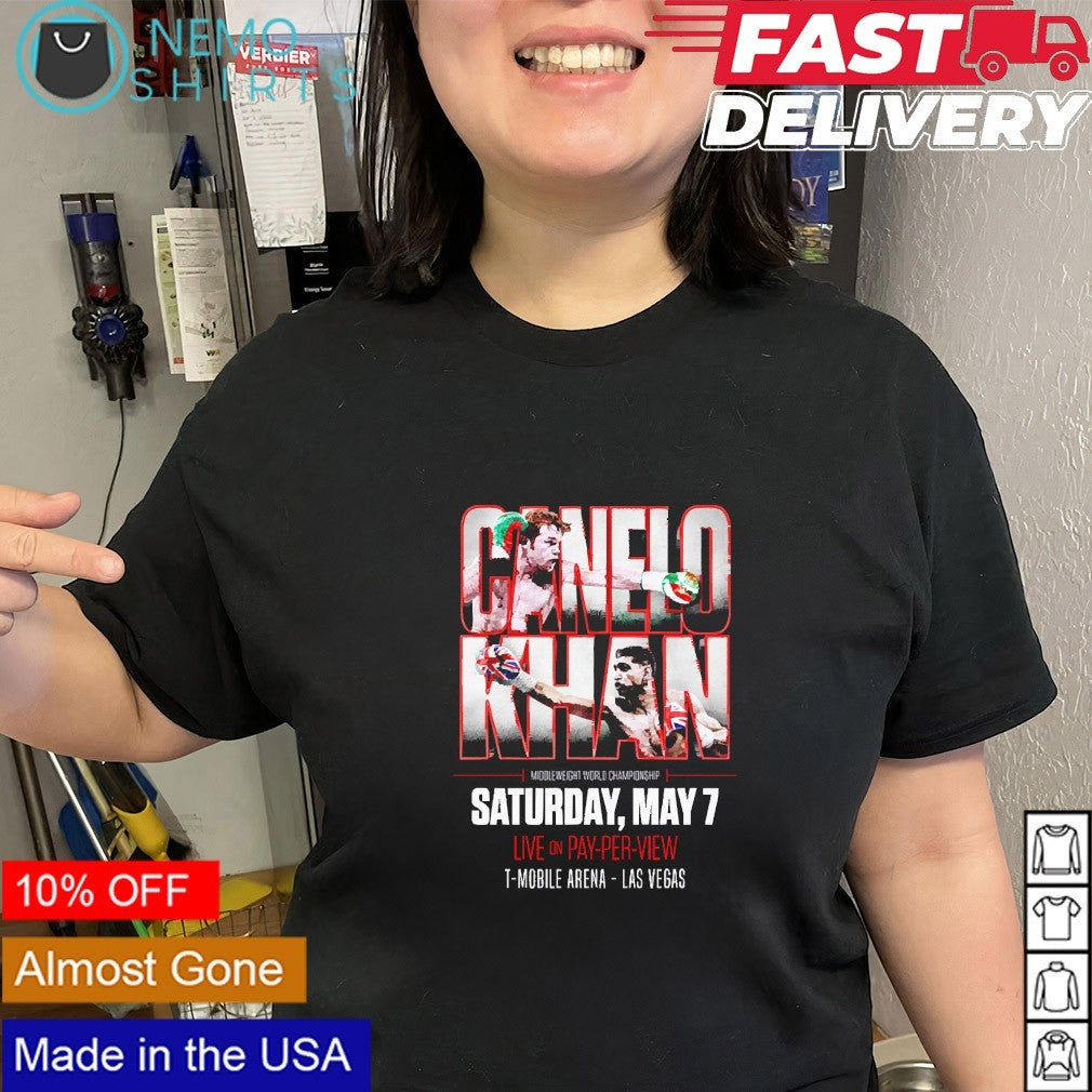 Canelo Alvarez vs Amir Khan Saturday May 7th T-Mobile Arena Las Vegas shirt