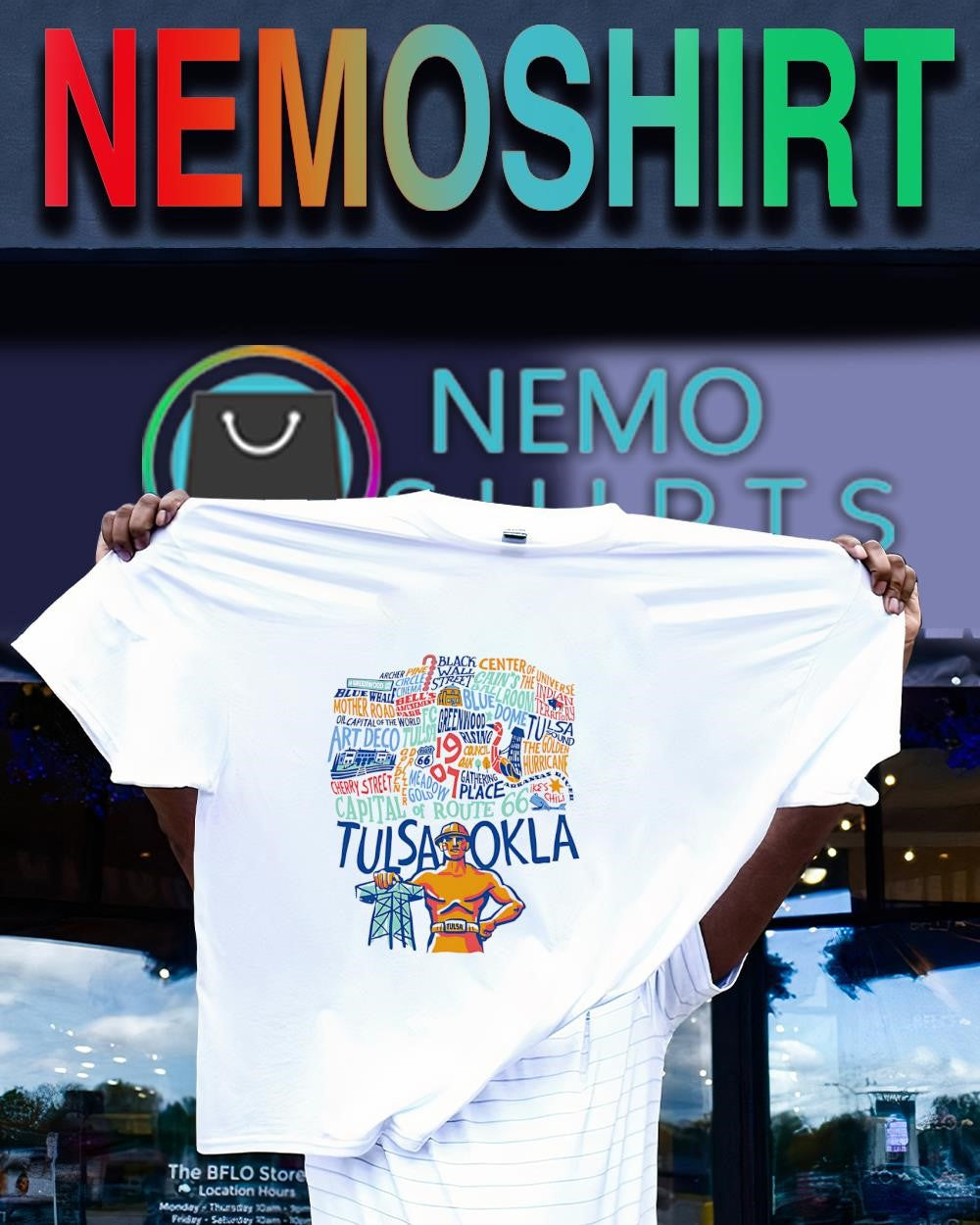 Capital of Route 66 Tulsa Oklahoma iconic shirt