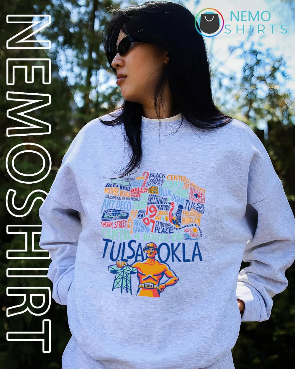 Capital of Route 66 Tulsa Oklahoma iconic shirt