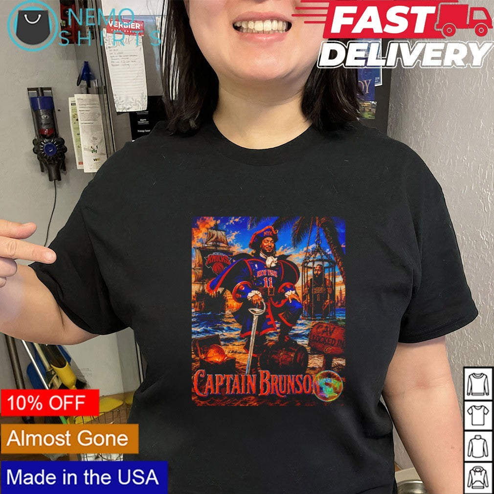 Captain Jalen Brunson New York Knicks star locked in shirt