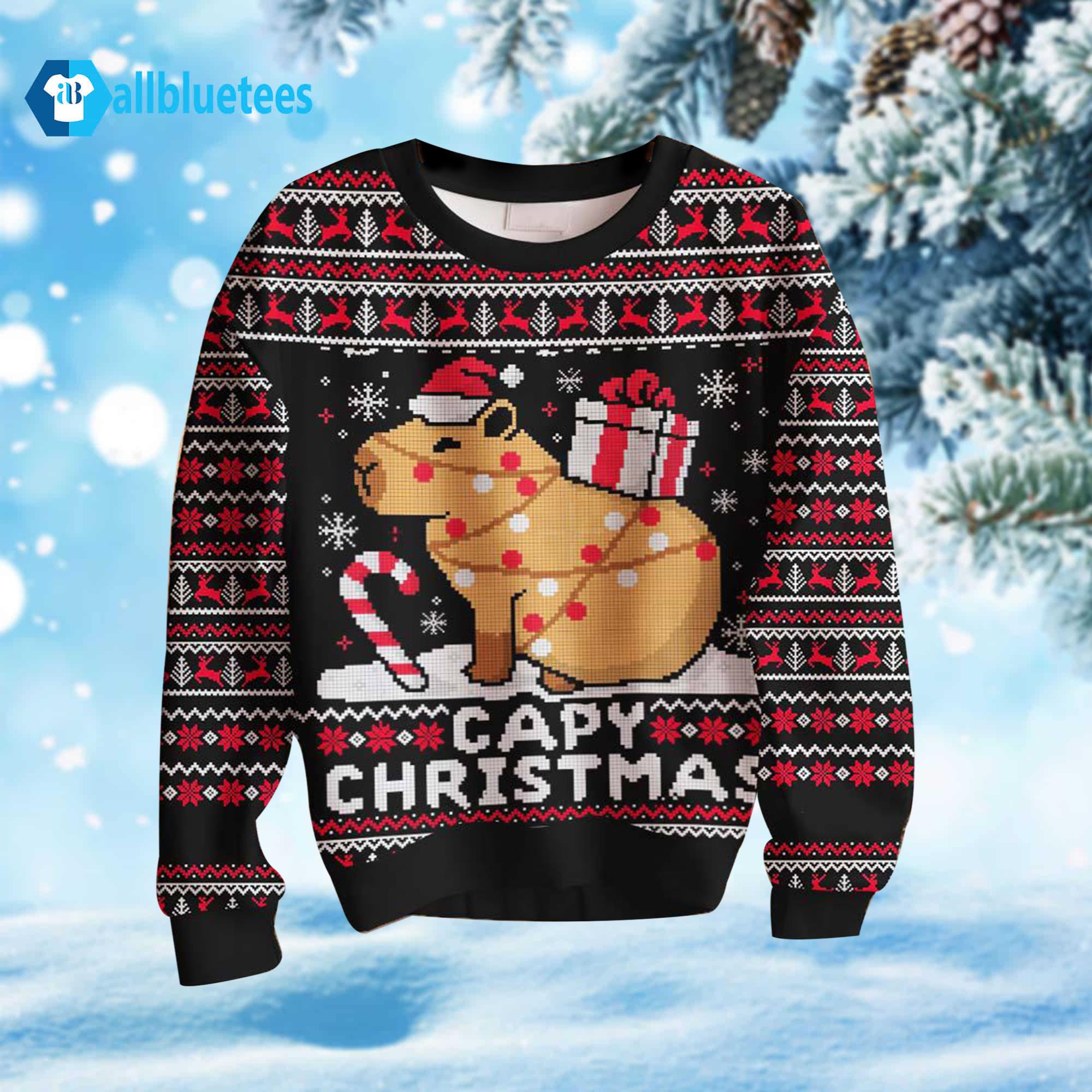 Capybara CapyChristmas Ugly Christmas Sweater