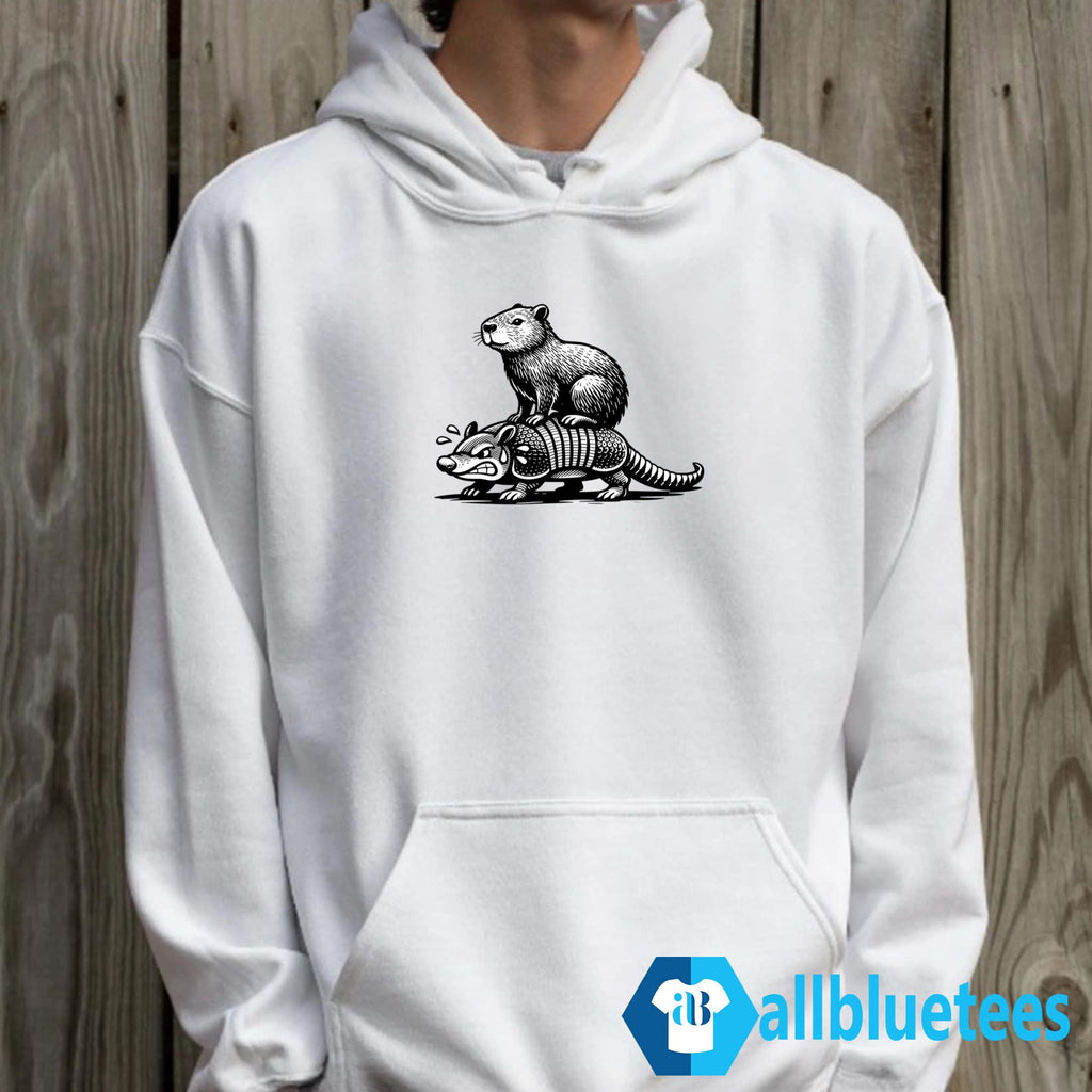 Capybara Riding Armadillo Shirt