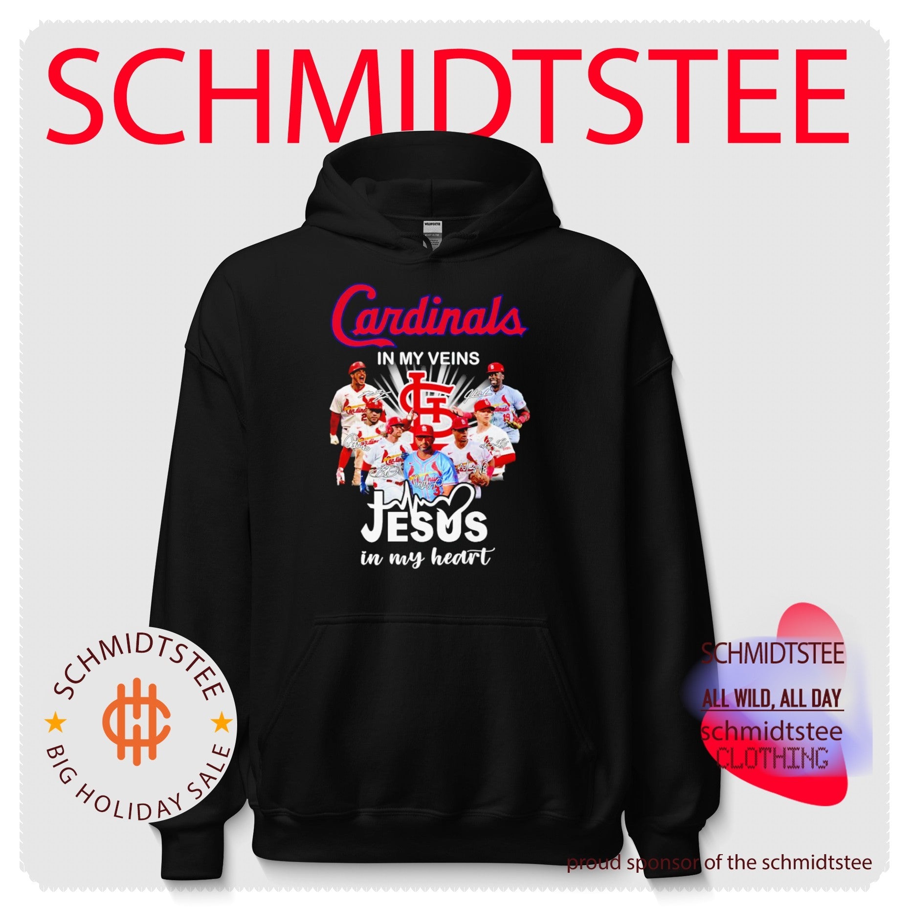 Cardinals in My Veins Jesus in My Heart St Louis Cardinals shirt