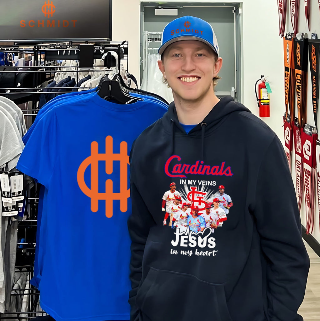 Cardinals in My Veins Jesus in My Heart St Louis Cardinals shirt