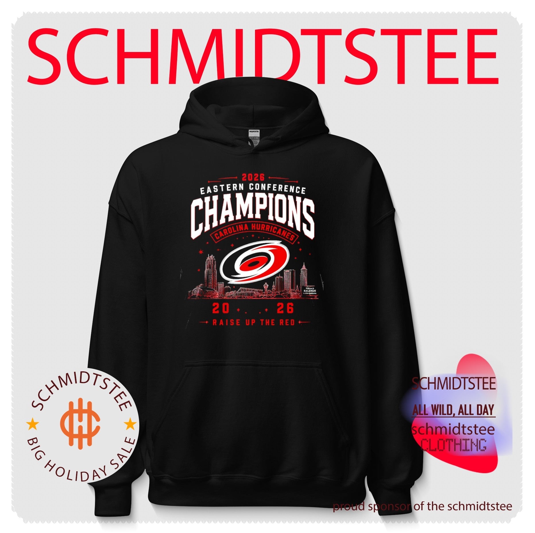 Carolina Hurricanes 2026 Eastern Conference Champions Raise up the red skyline shirt