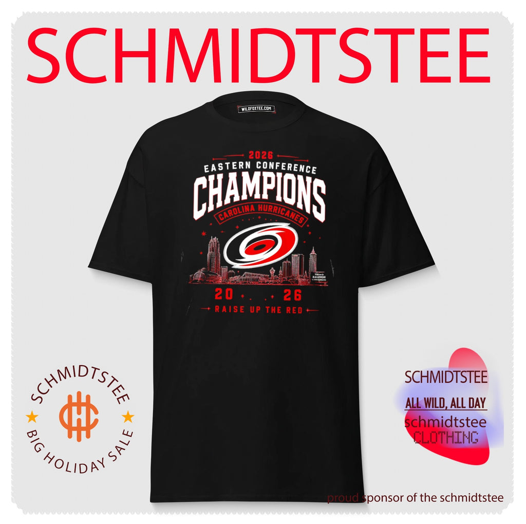 Carolina Hurricanes 2026 Eastern Conference Champions Raise up the red skyline shirt