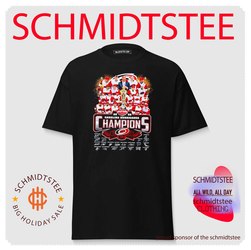 Carolina Hurricanes 2026 Eastern Conference Champions all team signatures shirt