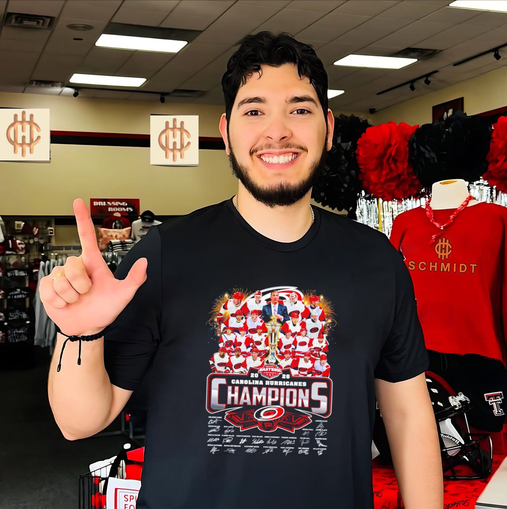 Carolina Hurricanes 2026 Eastern Conference Champions all team signatures shirt
