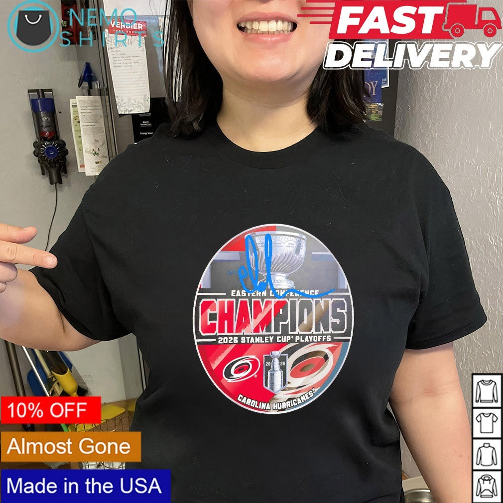 Carolina Hurricanes 2026 Eastern Conference champions Andrei Svechnikov signature shirt