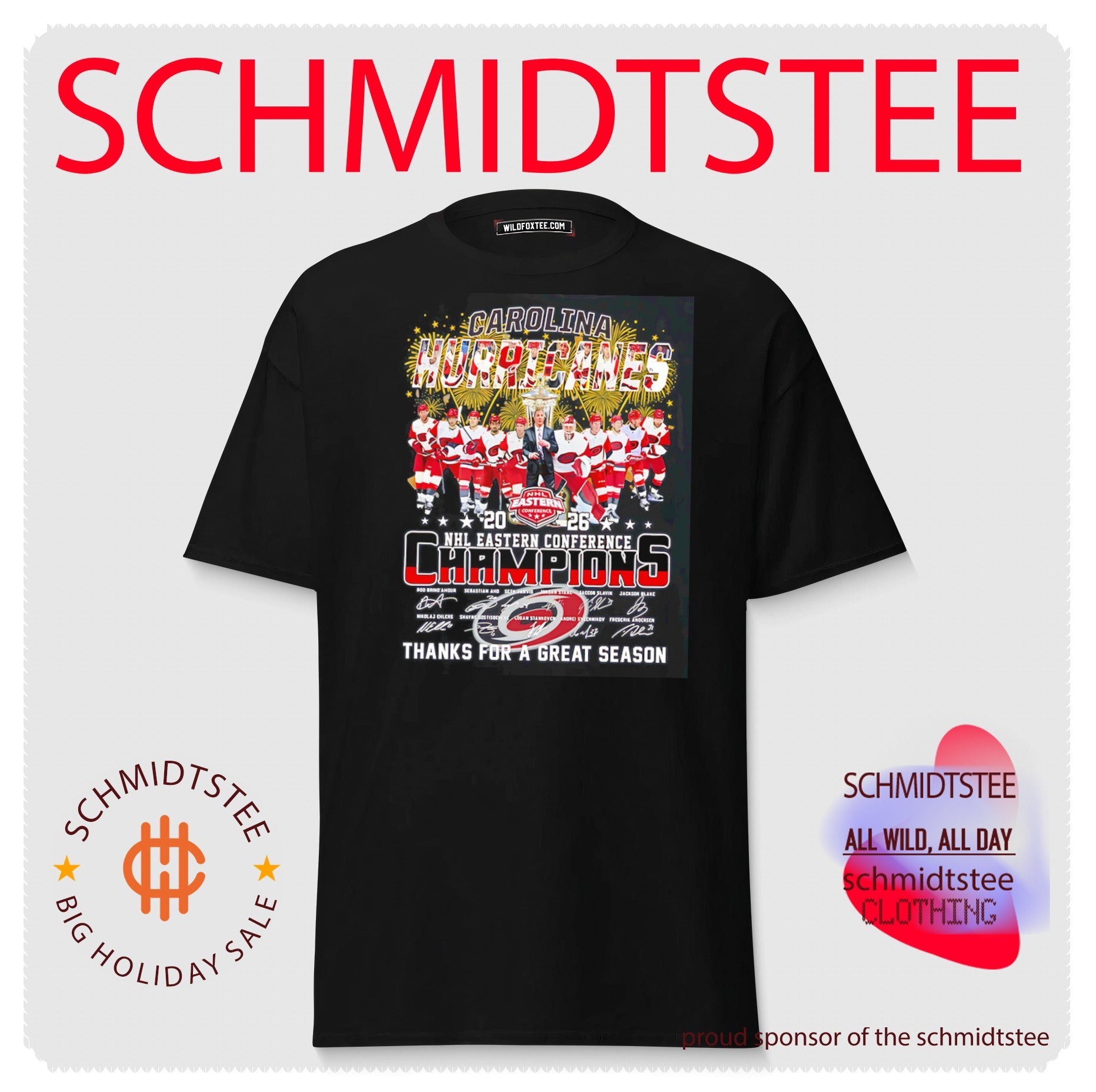 Carolina Hurricanes 2026 NHL Eastern Champions thank you for a great season shirt
