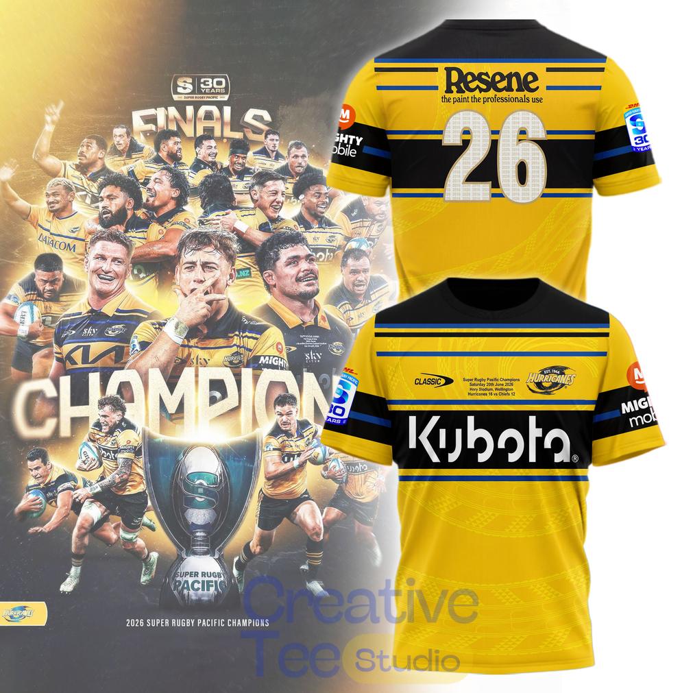 Carolina Hurricanes 2026 Super Rugby Pacific Champions T-Shirt