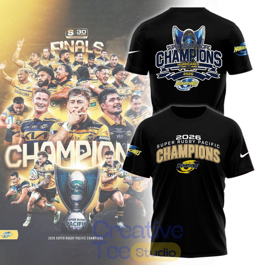 Carolina Hurricanes 2026 Super Rugby Pacific Champions T-Shirt