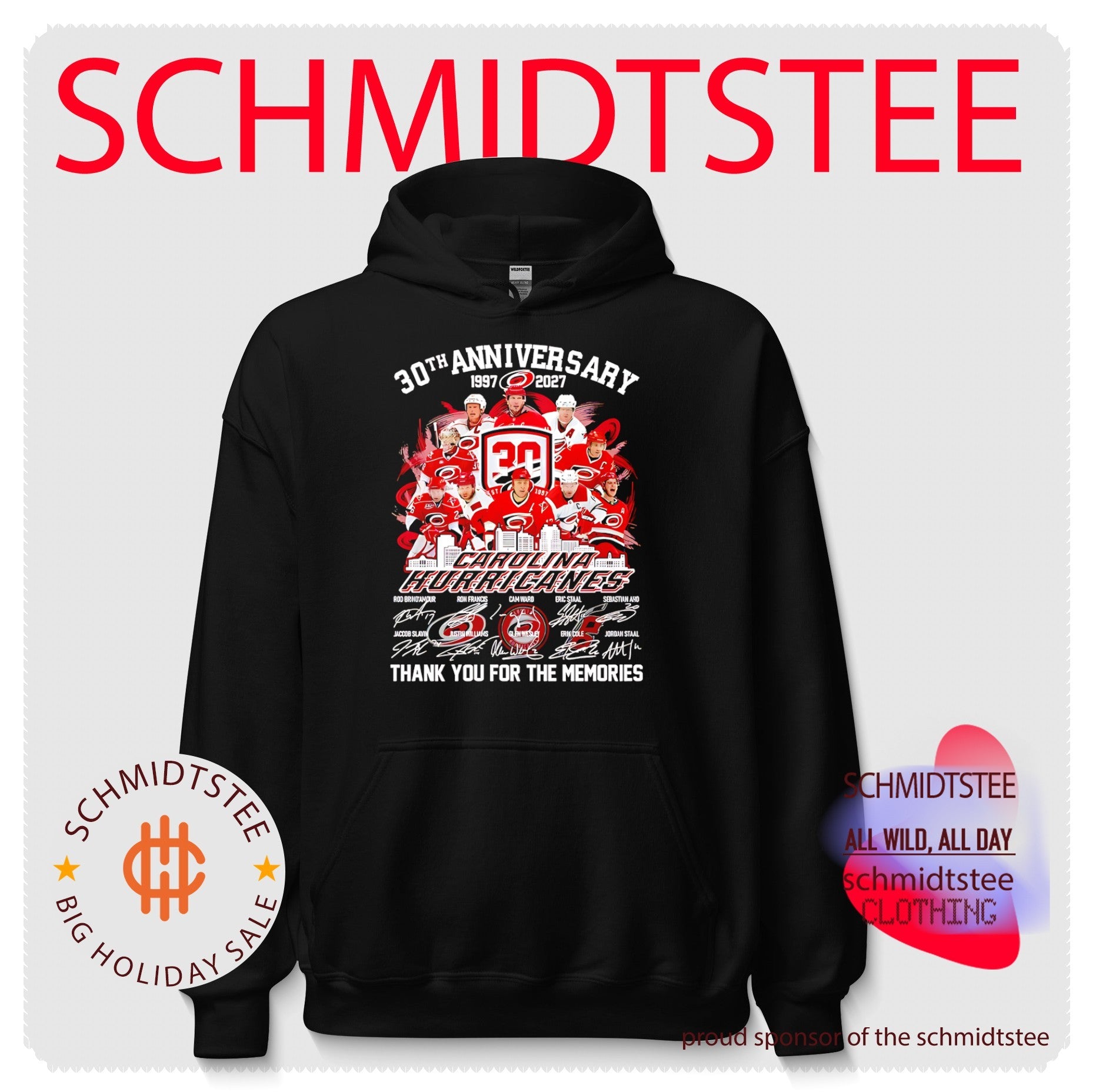 Carolina Hurricanes 30th Anniversary thank you for the memories shirt