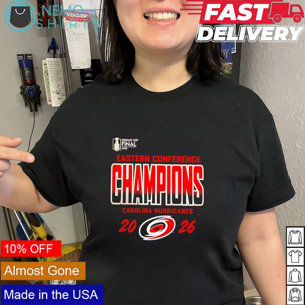 Carolina Hurricanes Eastern Conference 2026 Champions locker room shirt