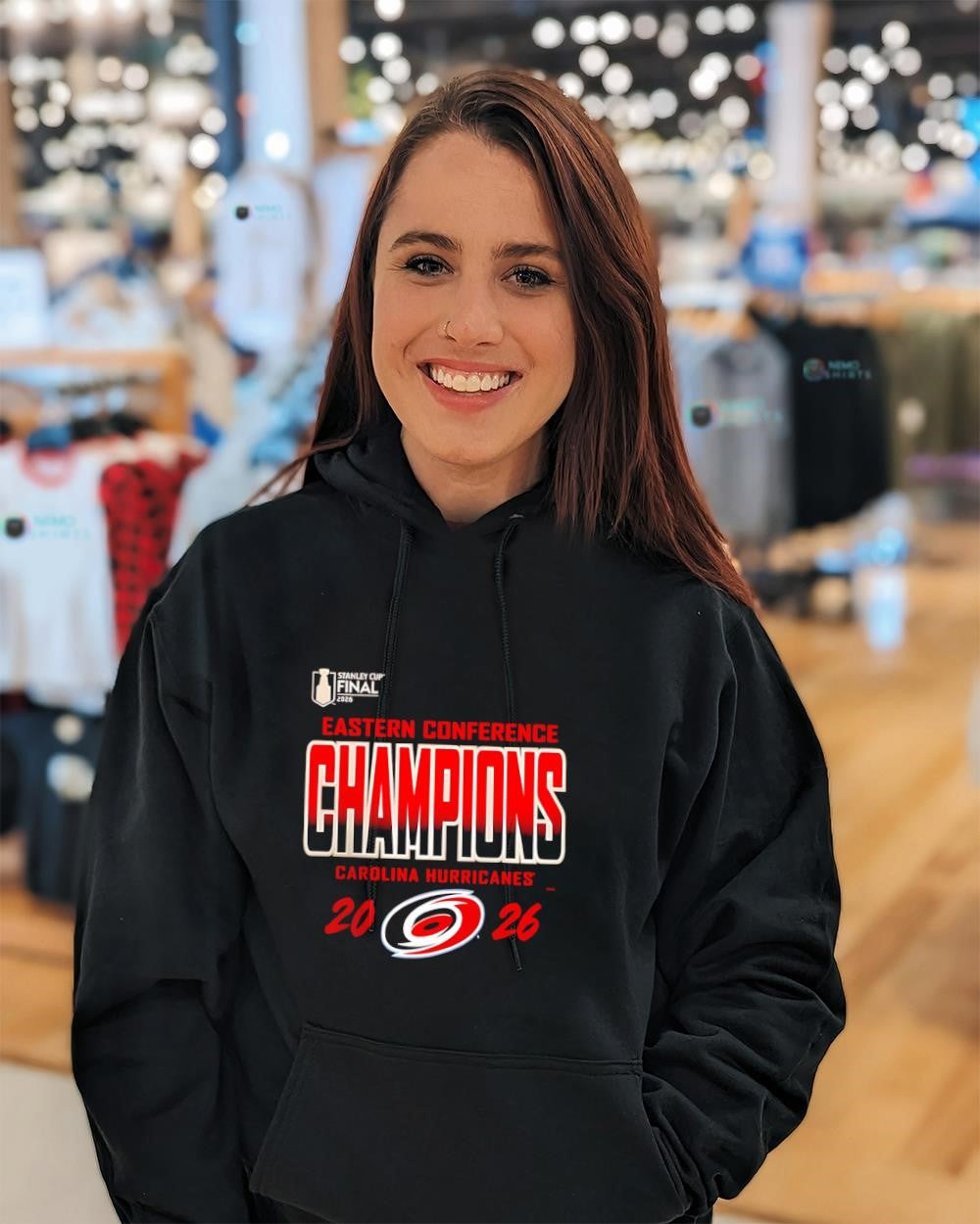 Carolina Hurricanes Eastern Conference 2026 Champions locker room shirt