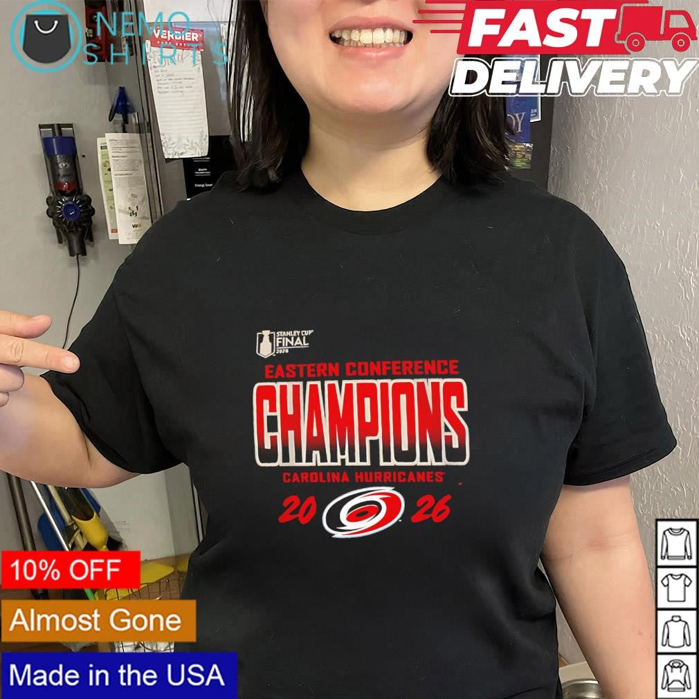 Carolina Hurricanes Eastern Conference Champions 2026 locker room shirt
