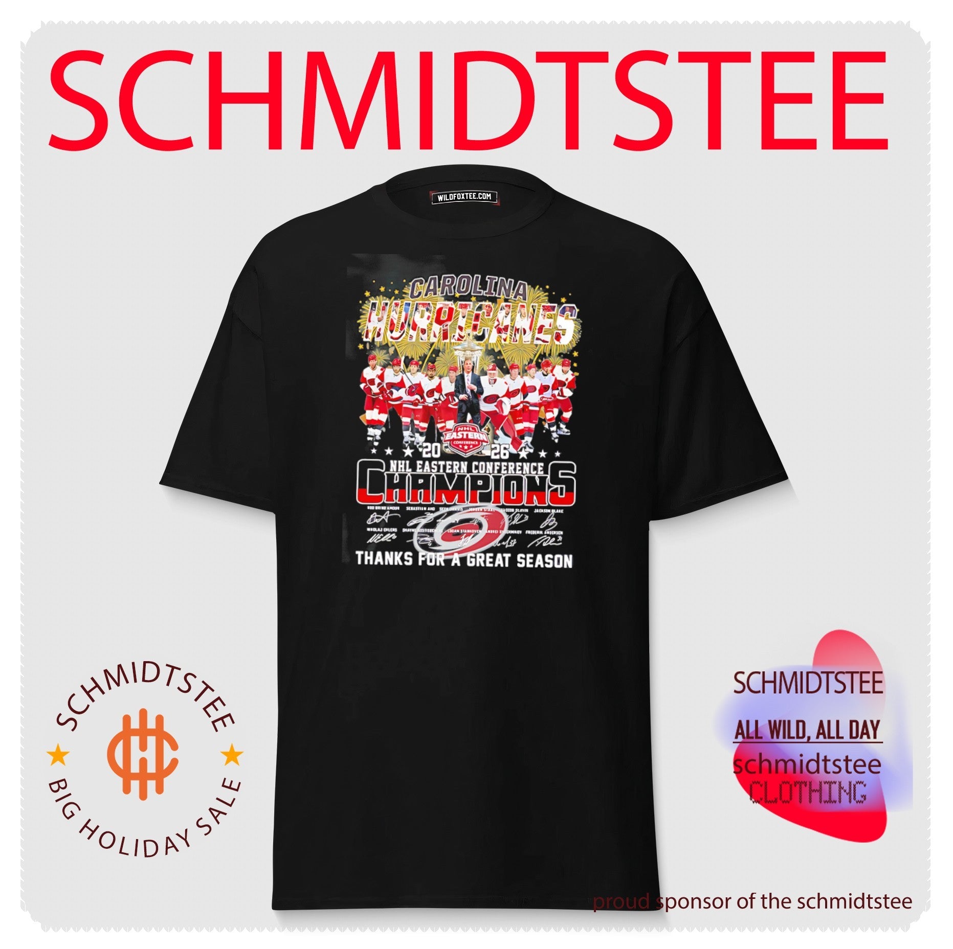 Carolina Hurricanes Eastern Conference Champions thanks for a great season signature shirt