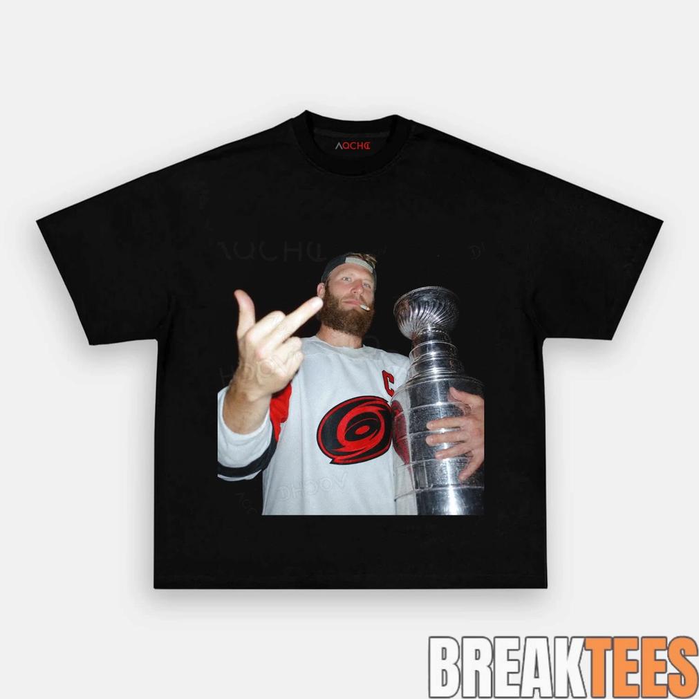 Carolina Hurricanes John Scott 11 Champion Middle Finger Shirt