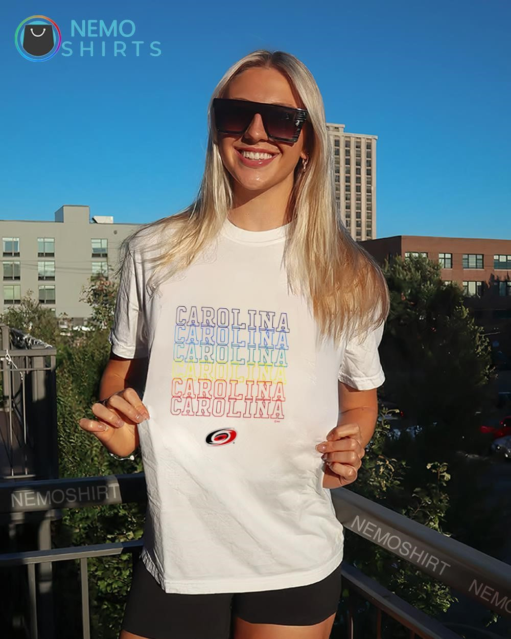 Carolina Hurricanes LGBT Pride graphic logo shirt