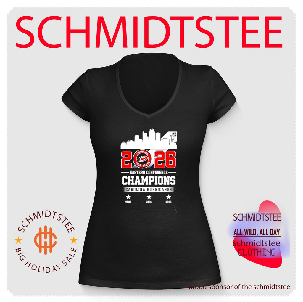 Carolina Hurricanes NHL Eastern Conference Champions 2026 skyline shirt