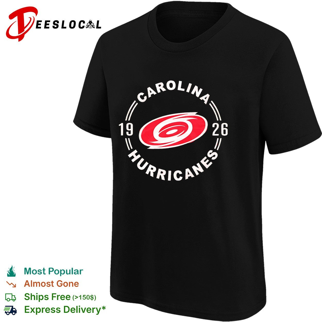 Carolina Hurricanes hockey NHL 1926 retro logo shirt